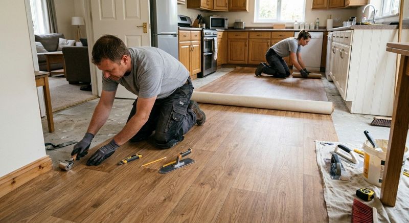 Linoleum Flooring Replacement in Austin, TX