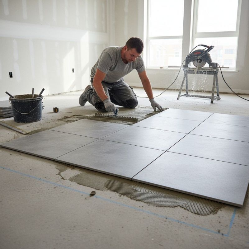 Restroom Floor Replacement in Fredericksburg, VA